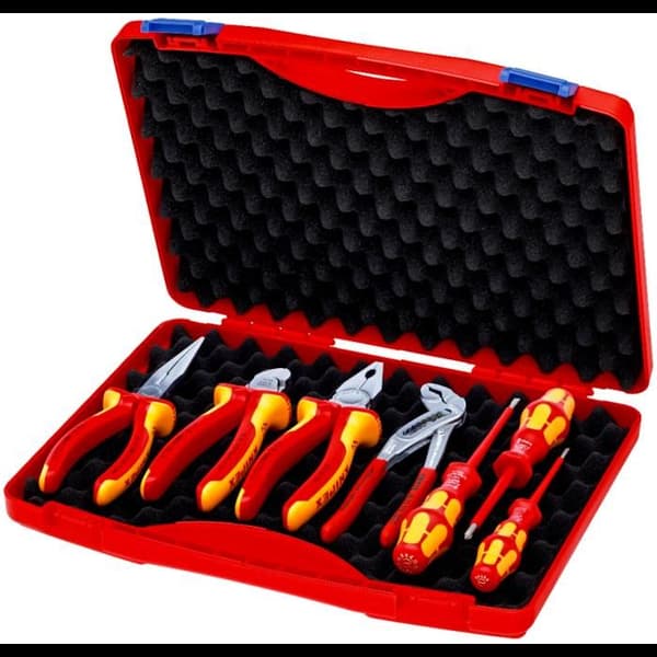 Sortiment av 7 VDE-tång och skruvmejslar - KNIPEX - Set om 7 - Metall