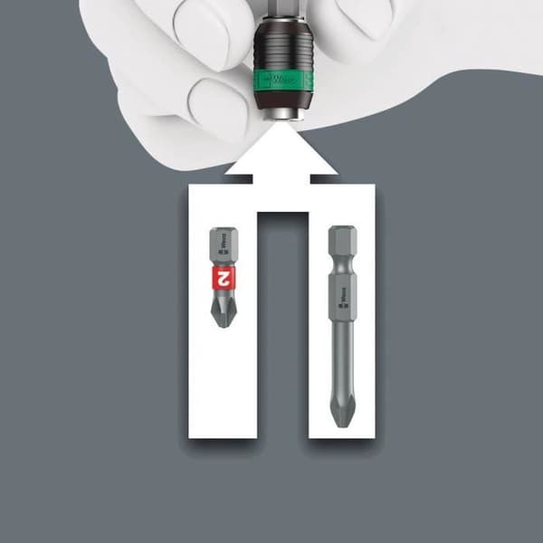 Wera Kompakt Turbo Imperial 1 bits set 05057483001 15 stycken med bitshållare skruvmejsel