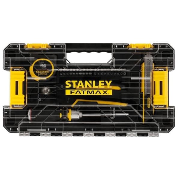 STANLEY FATMAX Stakbox L Multi-Compo Box - 44 delar - Blandade verktyg