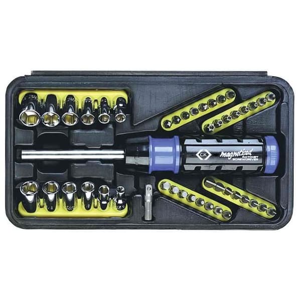 46-delars magnetisk spärrskruvmejselsats - C.K