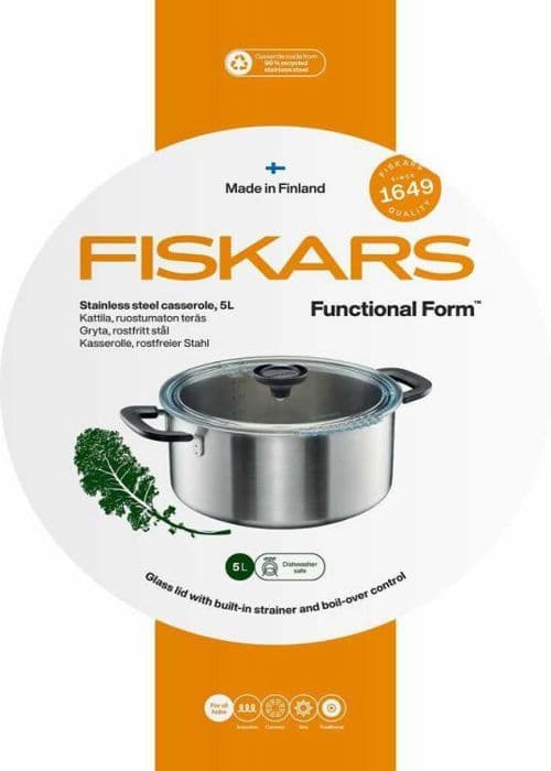 Fiskars FF puodas 5.0L handverktygspaket
