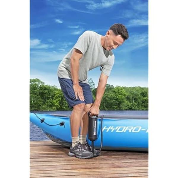 Manuell pump - BESTWAY - Air hammer™ 36 cm - Uppblåsning och tömning - 3 munstycken - Kompakt