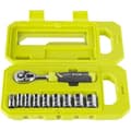 Miniatyrbillede 4 af 6: RYOBI - Sæt med 1 90-tands nøgle, 8 toppe (8 til 15 mm) og 1/4'' - 3/8'' adapter - Kompatibel med Ryobi LINK - RHRS10PC
