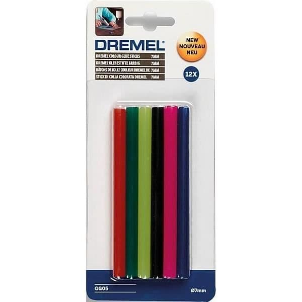 Set med 12 färgade limstift 7mm 105°c - DREMEL GG05