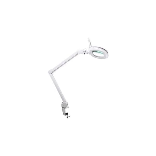 Lamp-luppa - LED - Variabel ljusstyrka - 5 dioptrier - 60 LEDs - Klämma Vit