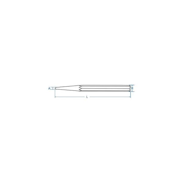 Punch / Punch - KING TONY - 3 x 100 mm - Smidd stål, kromvanadin - Polerad finish