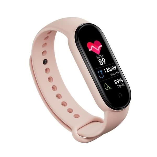 M6 Smartwatch för män och kvinnor, sportarmband, blodtrycks- och pulsmätare TAMIS - KYS08365