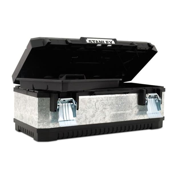 Stanley galvaniseret værktøjskasse i to materialer - 51 cm