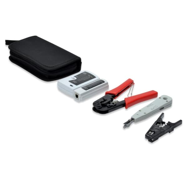 Digitus, Network Tool Set, LAN Tester, Crimp Tool, Cut and Striping Tool, Punch Down Tool