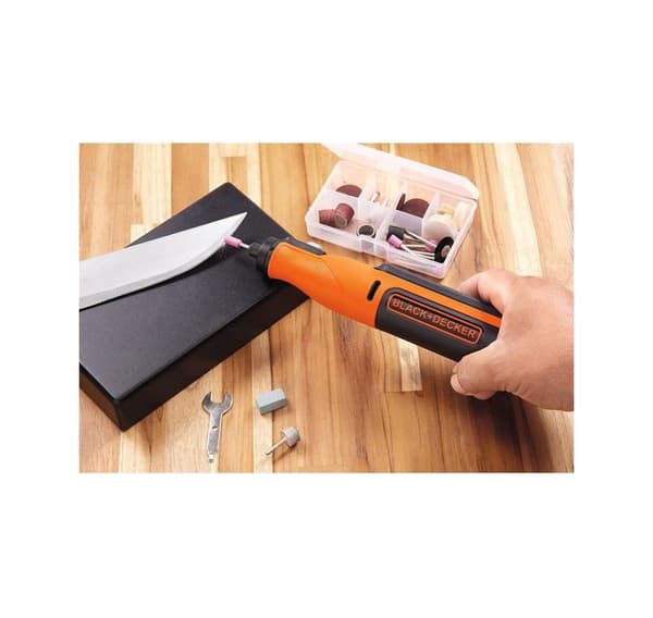 BLACK & DECKER, 8V sladdlöst roterande verktyg med satslåda, BCRT8IK-XJ