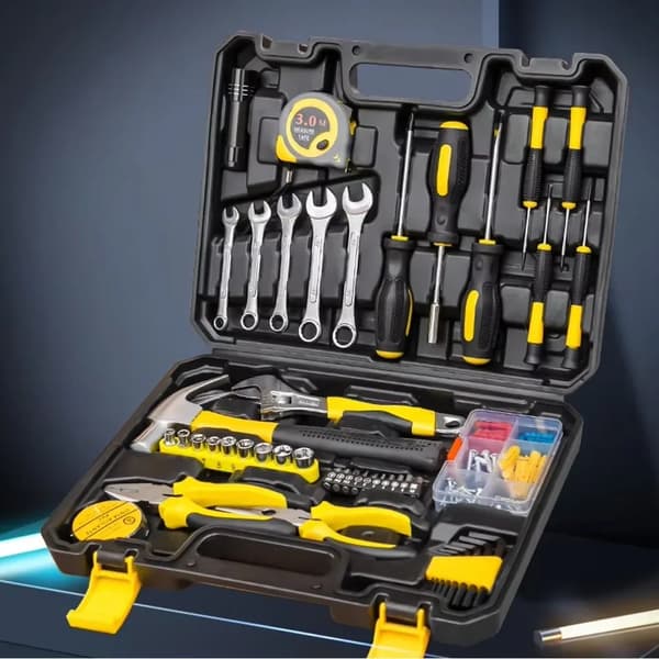 Husholdningsværktøjssæt, Multifunktionel værktøjskasse, Ergonomisk design,88PCS