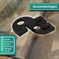 Miniatyrbilde 8 av 9: INF Fiskmunnklemme 304 Øvre Støtte Buet Bunn - 2 stk, Glassfeste
