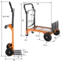 Miniatyrbillede 6 af 8: Kombineret sækkevogn med lad - orange