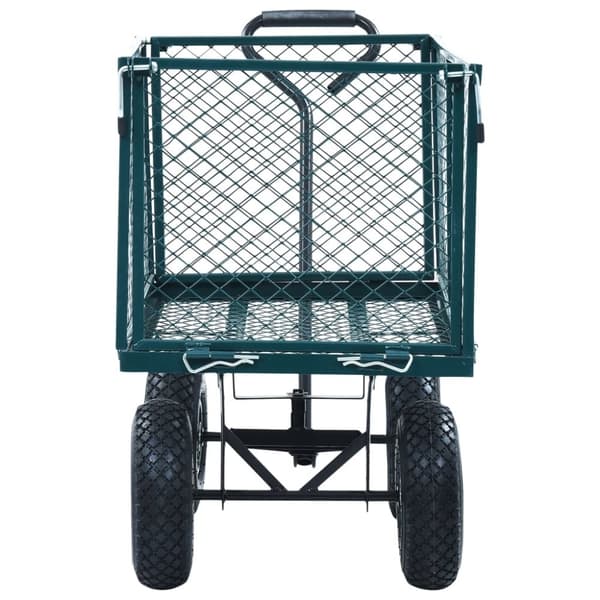 vidaXL Trädgårdsvagn grön 350 kg