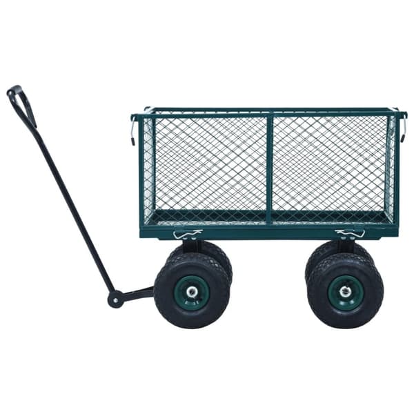 vidaXL Trädgårdsvagn grön 350 kg
