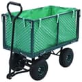 Pikkukuva 1 / 11: vidaXL Puutarhan vetokärry vihreä 350 kg