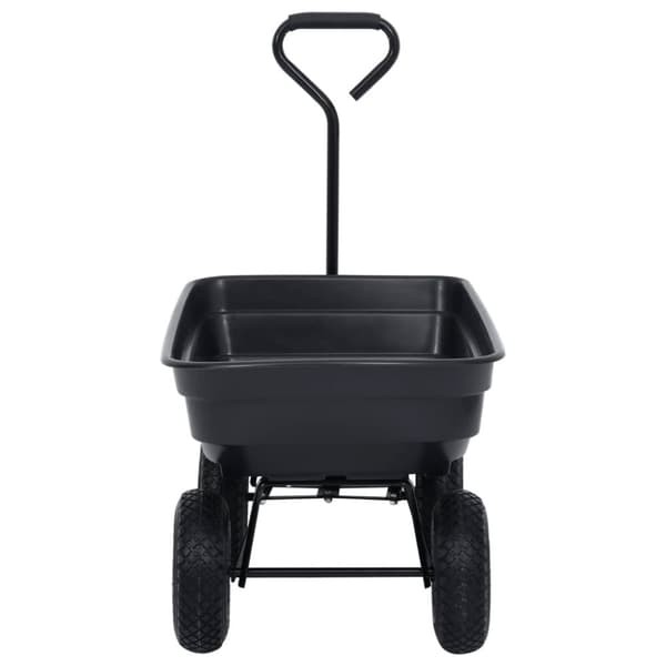 vidaXL Hagetralle 300 kg 75L svart