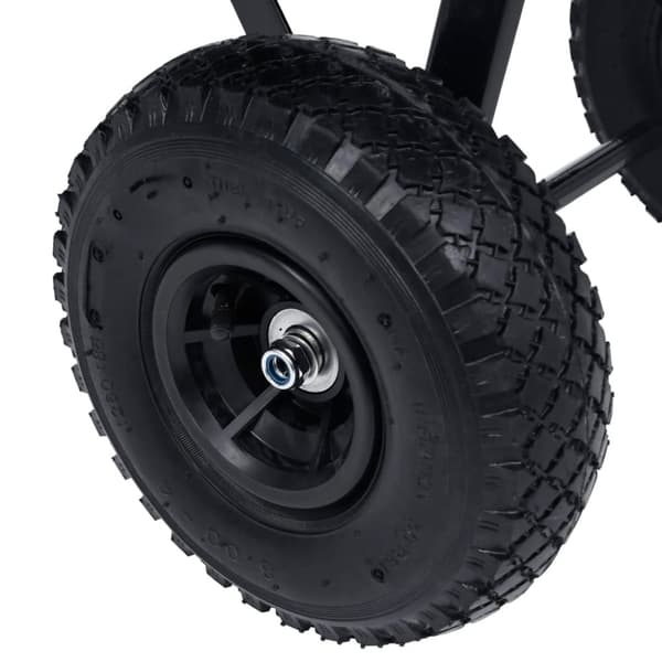 vidaXL Hagetralle 300 kg 75L svart