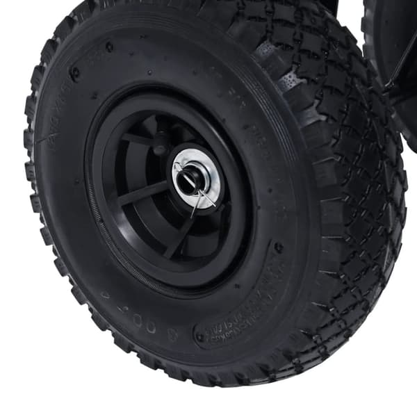 vidaXL Trädgårdsvagn svart 250 kg