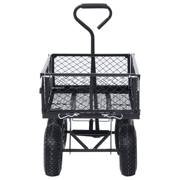 vidaXL Puutarhan vetokärry musta 250 kg