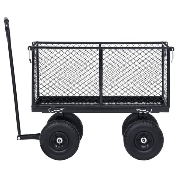 vidaXL havevogn 350 kg sort
