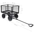 Miniatyrbillede 11 af 11: vidaXL havevogn 350 kg sort