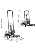 Miniatyrbild 4 av 4: 150kg last tung hopfällbar trappklättervagn, hållbar konstruktion, stabil drift, ergonomisk design, lätt att använda och förvara, bred applikationer