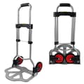 Miniatyrbild 1 av 4: XMTECH Fällbar handtruck - Transportvagn Maximal belastning 80 kg Stålhanteringsvagn med 2-hjulig hopfällbar handtruck