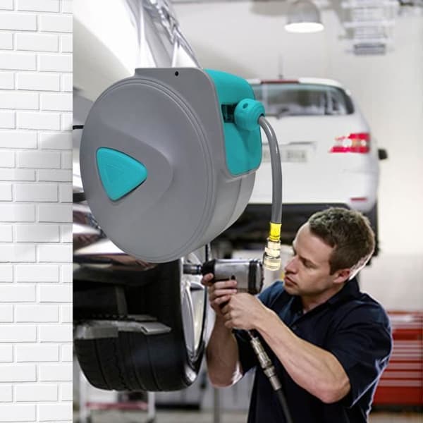 Verkstadspall - XMTECH - 2 i 1 - Med 360° hjul - Garagevagn - Mekanikersäte