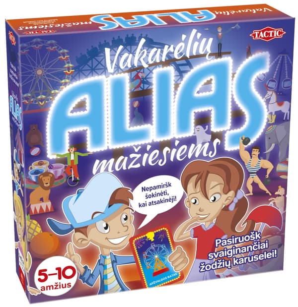 TACTIC Board game Alias Junior Party (In Lithuanian lang.)