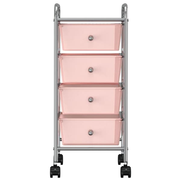 Förvaringsvagn 4 lådor rosa plast - Förvaringsvagn - Förvaringsvagnar - Home & Living