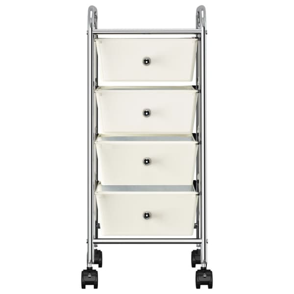 Rullebord med 4 skuffer plastik hvid - Opbevaringsbord - Opbevaringsborde - Home & Living