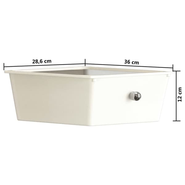 Rullebord med 4 skuffer plastik hvid - Opbevaringsbord - Opbevaringsborde - Home & Living