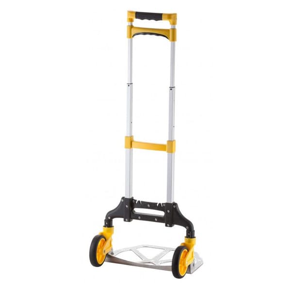 Handtruck - Kapacitet 60 Kg - Aluminium - Fällbar - Fällbart handtag - Gummihjul