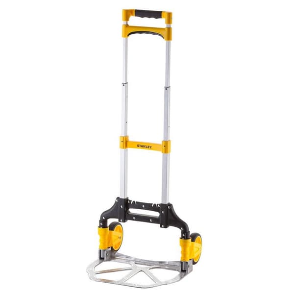 Handtruck - Kapacitet 60 Kg - Aluminium - Fällbar - Fällbart handtag - Gummihjul