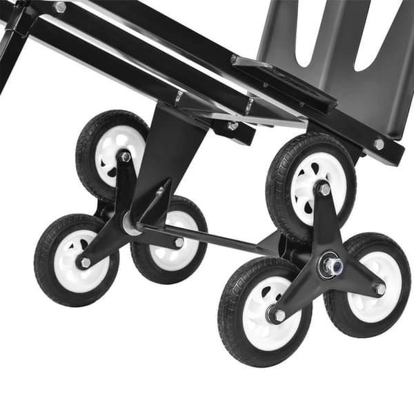 Trappklättrande Handtruck, Teleskophandtag, Fällbar Design, Stabilt Hjulsystem