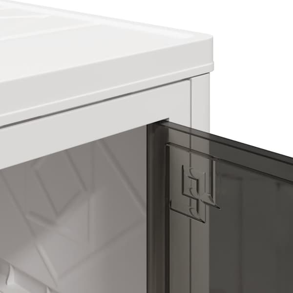 vidaXL Oppbevaringsboks stablebar med hjul 4-lags 75 L 64x40x141,5 cm