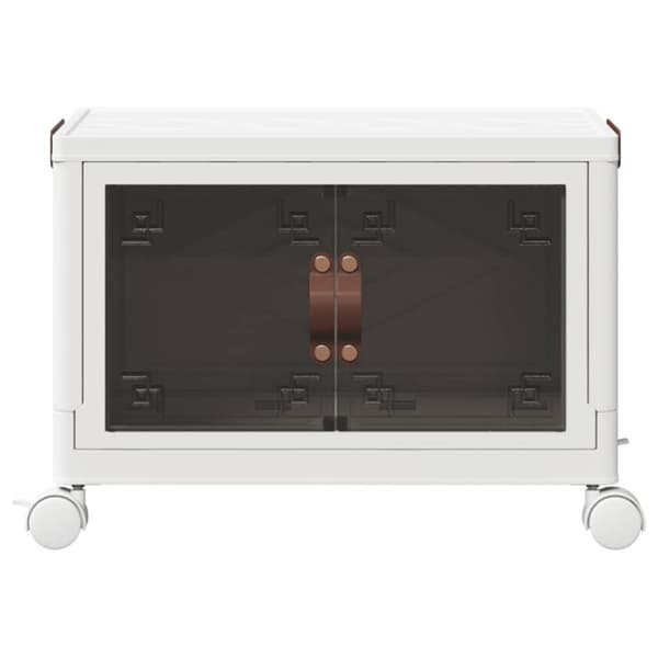 vidaXL Oppbevaringsboks stablebar med hjul 28 L 48,5x29,5x33 cm