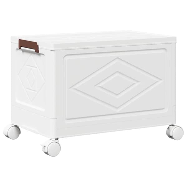 vidaXL Oppbevaringsboks stablebar med hjul 28 L 48,5x29,5x33 cm
