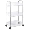 Miniatyrbillede 7 af 10: vidaXL opbevaringsvogn i 3 niveauer transparent 37x28x68 cm akryl