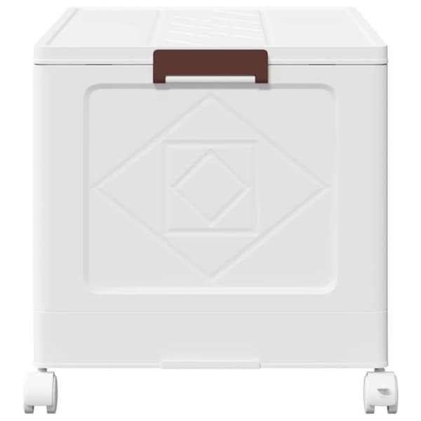 vidaXL Stabelbar opbevaringskasse med hjul 75 L 64x40x41 cm