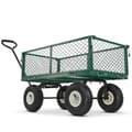 Miniatyrbillede 4 af 9: HIGHER Foldbar Transportvogn - 450 kg kapacitet, grøn, til tunge opgaver