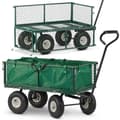 Miniatyrbillede 1 af 9: HIGHER Foldbar Transportvogn - 450 kg kapacitet, grøn, til tunge opgaver