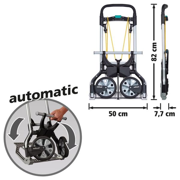 Kompakt och mångsidig hopfällbar handtruck - wolfcraft - Max 100 kg - TS 850 - 5501000