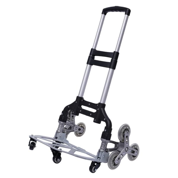 Trappeklatrer, kraftig aluminiumsbygning, 75 kg belastningskapacitet,Klatrevogn