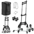 Miniatyrbillede 2 af 2: Folding Stair Cart, Justerbar Højde, Robust Aluminiumlegering,sort