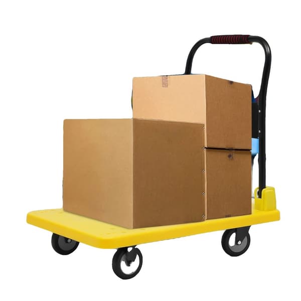 Sammenklappelig håndvogn, 400 kg belastningsevne, holdbar plastbund, ergonomisk håndtag