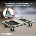 Miniatyrbillede 3 af 11: Platformsvogn 150 kg sort-creme
