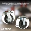 Miniatyrbillede 4 af 11: Platformsvogn 300 kg sort-creme
