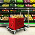 Miniatyrbillede 2 af 11: Platformsvogn 300 kg sort-creme